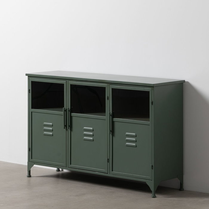 Ixia Aparador Verde Menta Metal-Cristal 120 x 35 x 76 cm