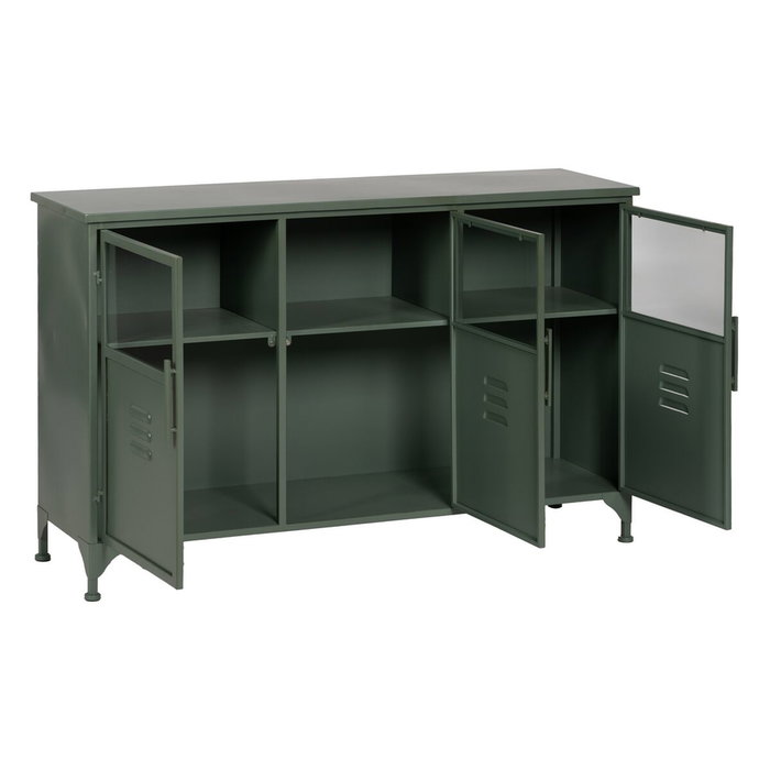 Ixia Aparador Verde Menta Metal-Cristal 120 x 35 x 76 cm
