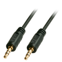 LINDY Cable de audio 35640 de 3,5 mm macho a 3,5 mm macho, 0,25 m, Negro