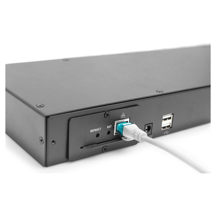 Digitus Conmutador KVM modular Cat.5 16 Puertos para consola modularizada DIGITUS Professional Montaje en rack 1U Negro Ethernet