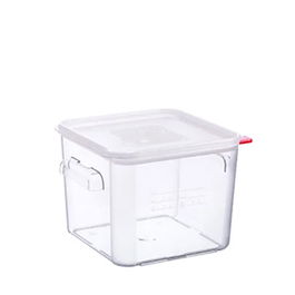 ARAVEN - Bote de Alimento con Tapa, Cubeta de Almacenaje y Transporte, 6 Litros, 235 mm x 235 mm x 190 mm