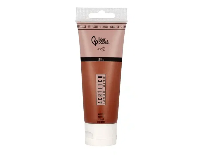 Liderpapel Pintura Acrílica 120 ml Marrón Tubo Plástico