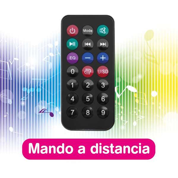 iDance Altavoz Calavera Funky con Micrófono y Mando a Distancia Negro iDance Altavoz Calavera Funky con Micrófono y Mando a Distancia Negro