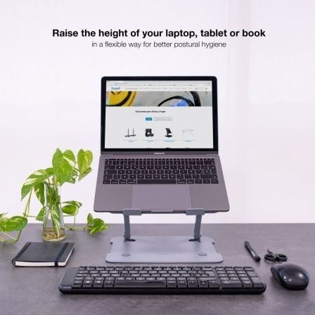 Tooq Soporte elevador aluminio ajustable ergonómico portátil