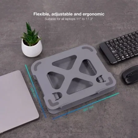 Tooq Soporte elevador aluminio ajustable ergonómico portátil