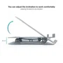 Tooq Soporte elevador aluminio ajustable ergonómico portátil
