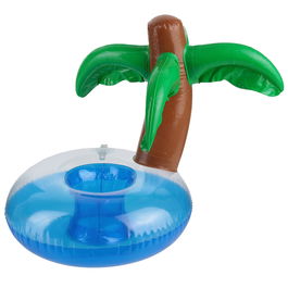 Jet Lag Flotador Apoya-Vasos Grande Colección Good Deal Modelos Palmera Unicornio 28,5x17 cm