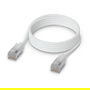 Ubiquiti UACC-Cable-Patch-EL-C6A-1M-W Cable de Parcheo Ethernet Cat6A Shielded, 1 Metro, Blanco