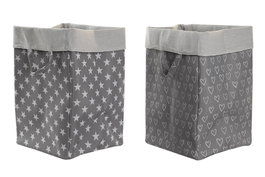 DKD Home Decor Cesta Algodón EVA 30x30x45 Surtido de 2