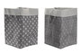 DKD Home Decor Cesta Algodón EVA 30x30x45 Surtido de 2