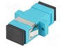 LANBERG Adaptador de Fibra Óptica OM3 SC/UPC 50/125µm Azul Turquesa