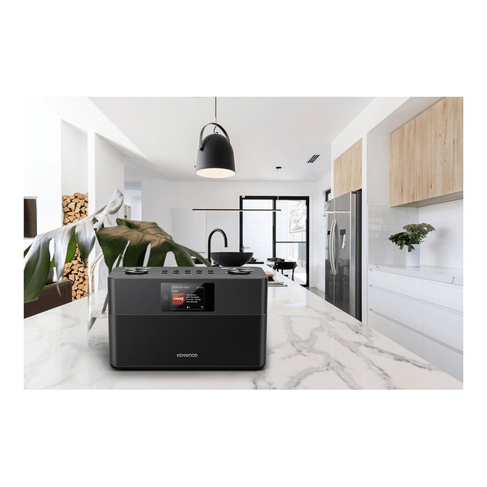 Kenwood CR-ST100S-B Radio Digital Internet DAB+ FM Bluetooth Spotify, Altavoces Estéreo, Negro