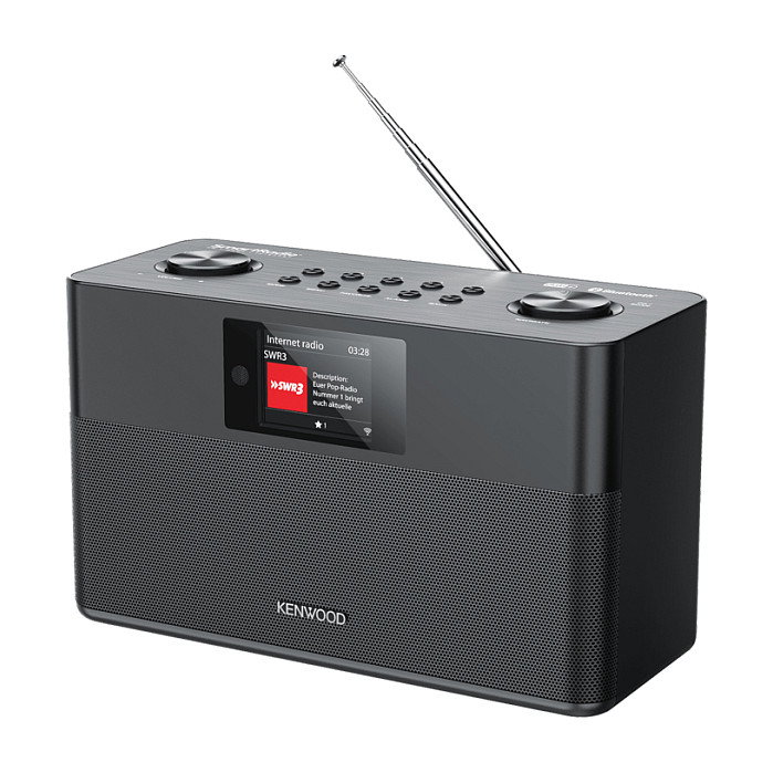 Kenwood CR-ST100S-B Radio Digital Internet DAB+ FM Bluetooth Spotify, Altavoces Estéreo, Negro