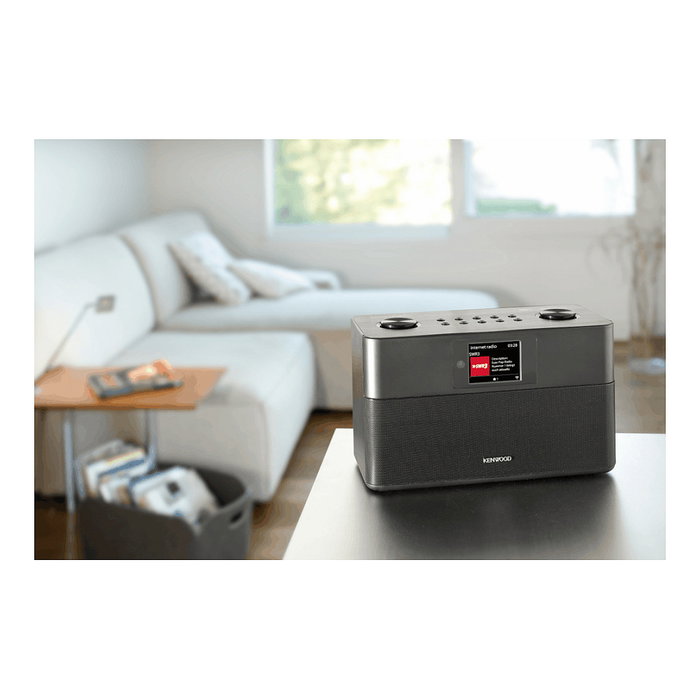 Kenwood CR-ST100S-B Radio Digital Internet DAB+ FM Bluetooth Spotify, Altavoces Estéreo, Negro