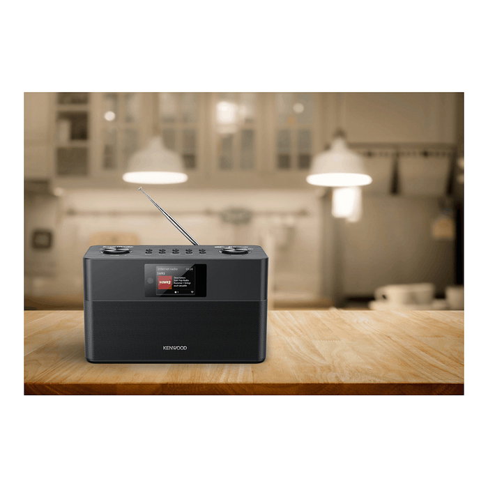Kenwood CR-ST100S-B Radio Digital Internet DAB+ FM Bluetooth Spotify, Altavoces Estéreo, Negro