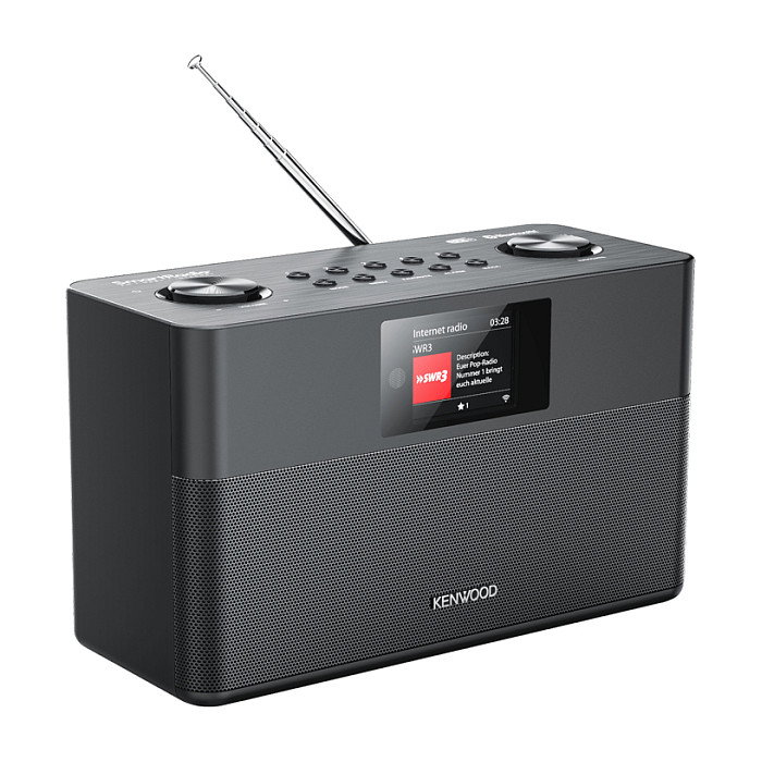 Kenwood CR-ST100S-B Radio Digital Internet DAB+ FM Bluetooth Spotify, Altavoces Estéreo, Negro