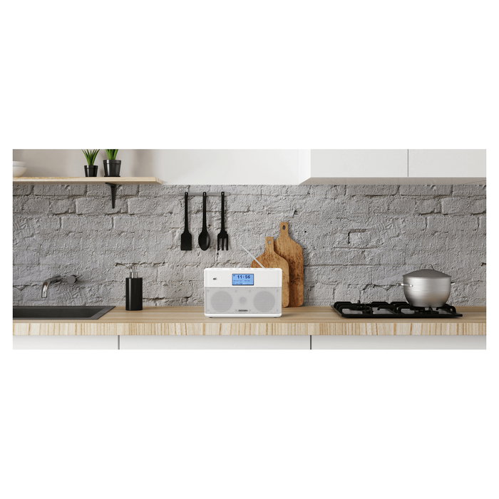 Kenwood CR-ST100S-B Radio Digital Internet DAB+ FM Bluetooth Spotify, Altavoces Estéreo, Negro