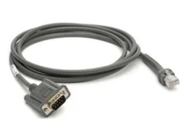 Zebra CBA-R08-S07ZBR Cable de Serie Gris 2,1336 m RS232 DB9