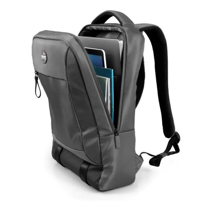 Port Designs Mochila para PC TORINO II POR3567041404268 para Portátil Moderno y Cómodo de 15,6/16 Pulgadas, Gris