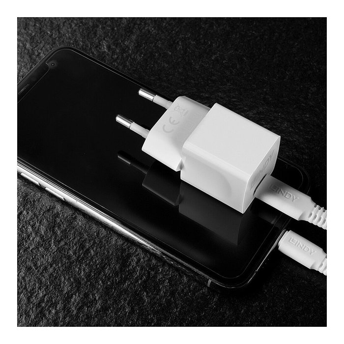 Lindy Cargador USB-C 20W GaN Power Delivery 3.0 Blanco