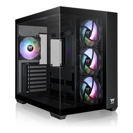 Thermaltake View 380 TG ARGB Black Midi Tower PC Negro con Vidrio Templado y Iluminación ARGB para Gaming