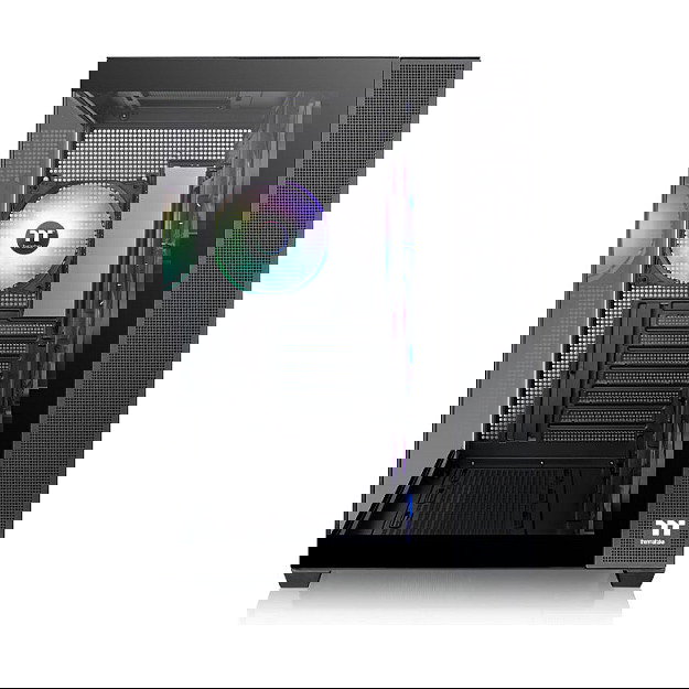 Thermaltake View 380 TG ARGB Black Midi Tower PC Negro con Vidrio Templado y Iluminación ARGB para Gaming