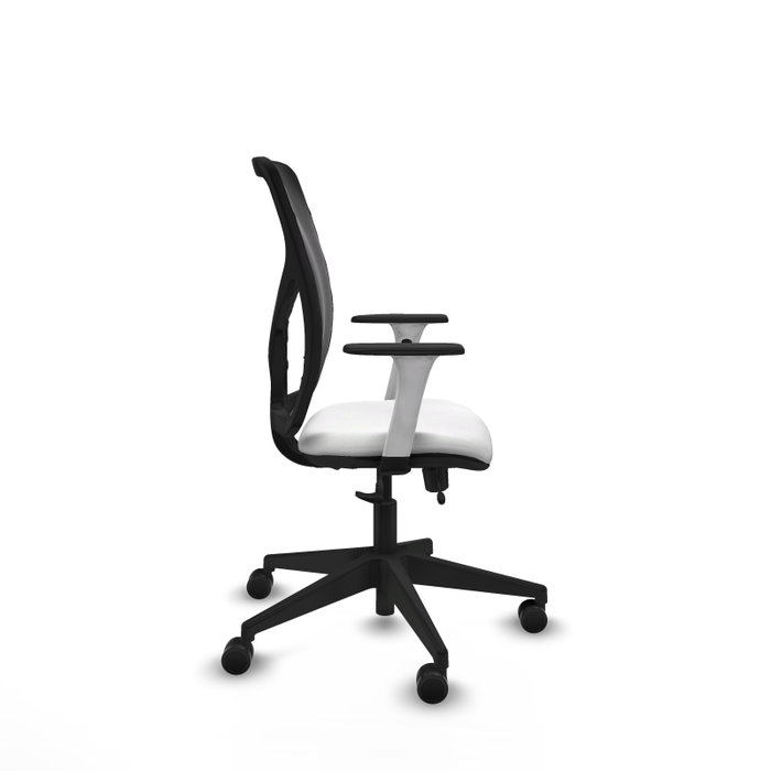 PIQUERAS Y CRESPO Silla de oficina Motilla con mecanismo Sincro/Traslack, Blanco y Negro PIQUERAS Y CRESPO Silla de oficina Motilla con mecanismo Sincro/Traslack, Blanco y Negro