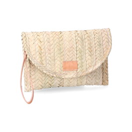 Basics Cartera valle-1 de palma con tapa redondeada
