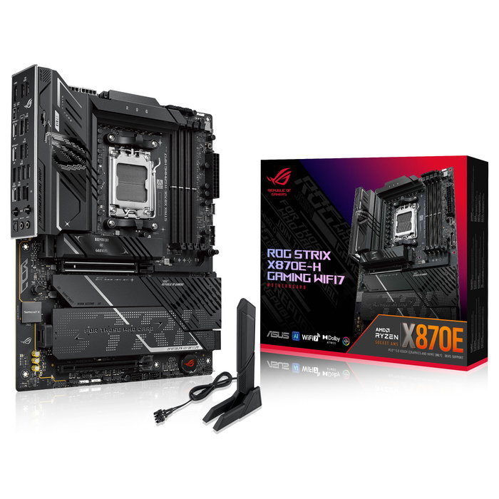 ASUS ROG STRIX X870E-H GAMING WIFI7 Placa Base AMD Socket AM5 Chipset X870E DDR5-SDRAM Wi-Fi 7
