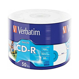 Verbatim CD-R 700MB 52x Inkjet Printable 50 unidades