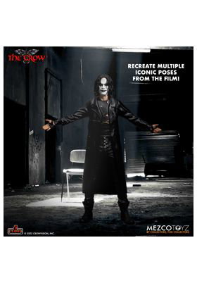 Mezco Toyz The Crow Deluxe Set 2 Figuras - 5 Points XL - Figuras de Acción de 10cm con Accesorios Intercambiables