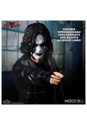 Mezco Toyz The Crow Deluxe Set 2 Figuras - 5 Points XL - Figuras de Acción de 10cm con Accesorios Intercambiables
