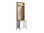 Hanah Home FRN-20077 Soporte de Pasillo, 63x190x38 cm, Madera y Blanco, Tablero Melamina 18mm