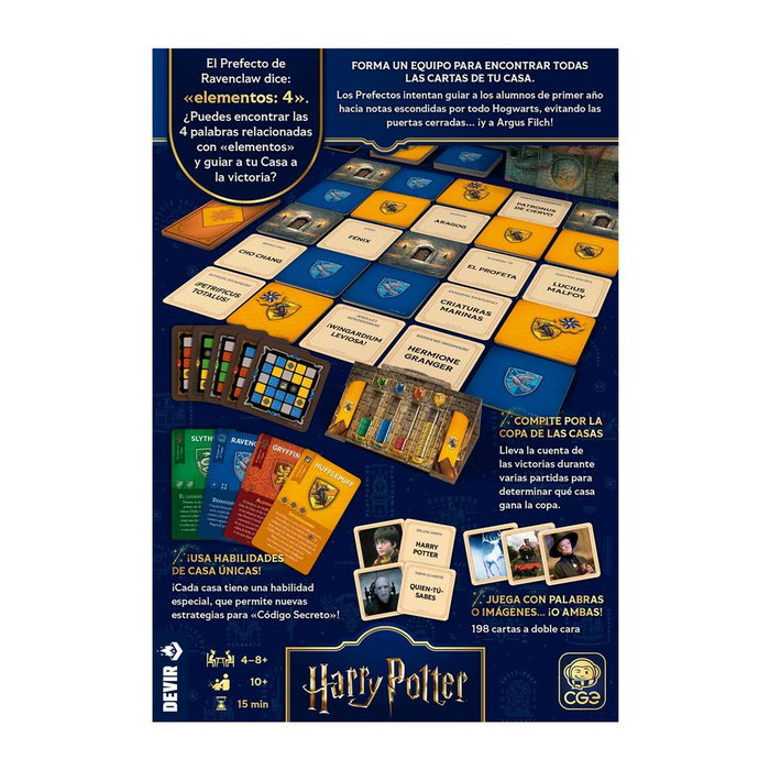 Devir Juego de Mesa Código Secreto: Regreso a Hogwarts - Edición Harry Potter - Juego de Palabras y Deducción en Español