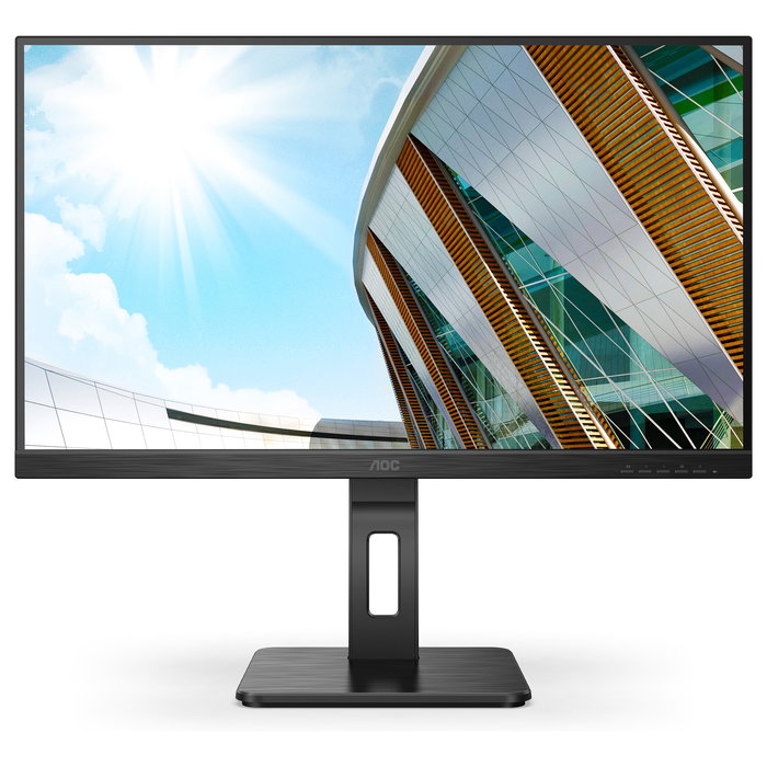 AOC U27P2CA - Monitor 4K UHD 27" (68,6 cm) IPS 4ms 60Hz con USB-C 65W, Altura Ajustable, Pivot, HDMI, DisplayPort, Negro
