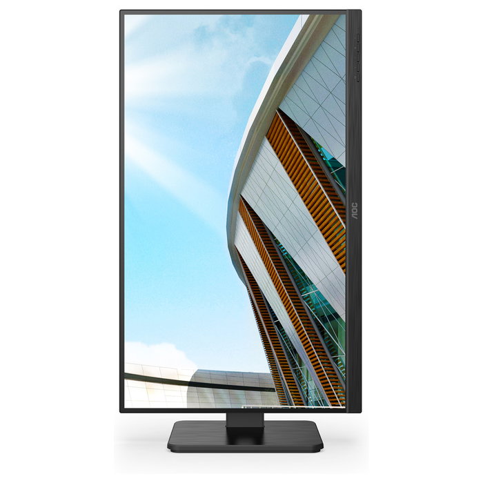 AOC U27P2CA - Monitor 4K UHD 27" (68,6 cm) IPS 4ms 60Hz con USB-C 65W, Altura Ajustable, Pivot, HDMI, DisplayPort, Negro