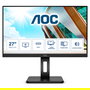AOC U27P2CA - Monitor 4K UHD 27" (68,6 cm) IPS 4ms 60Hz con USB-C 65W, Altura Ajustable, Pivot, HDMI, DisplayPort, Negro