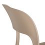 Silla Apilable Beige Polipropileno 43 X 43 X 83,20 cm (Set de 4)