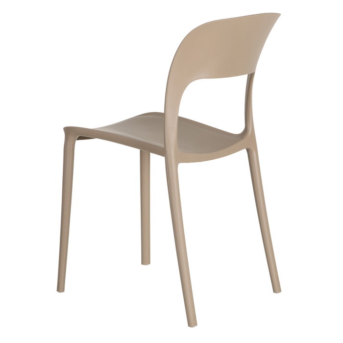 Silla Apilable Beige Polipropileno 43 X 43 X 83,20 cm (Set de 4)