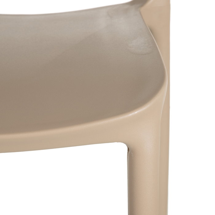 Silla Apilable Beige Polipropileno 43 X 43 X 83,20 cm (Set de 4)