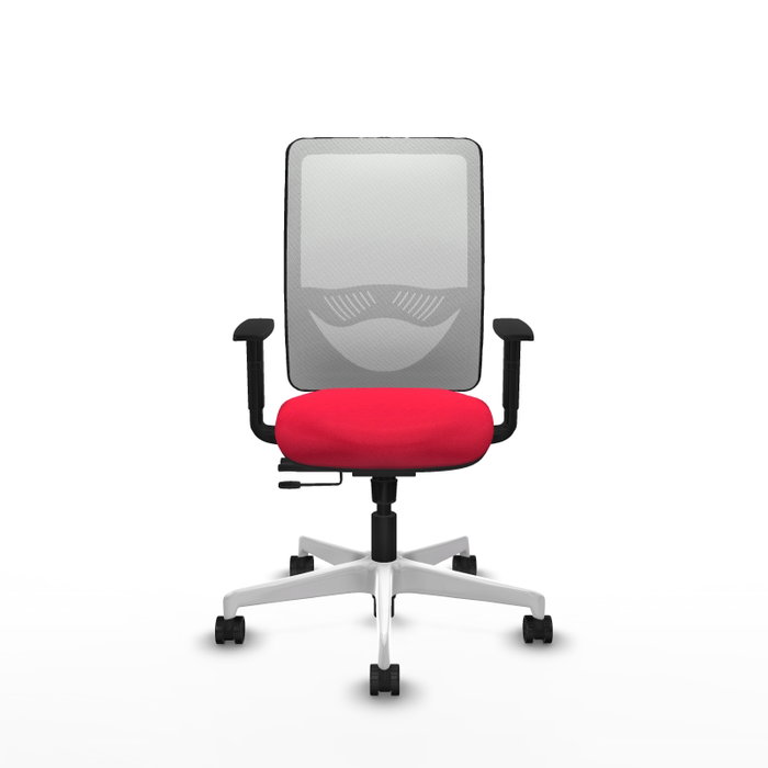 PIQUERAS Y CRESPO Silla de oficina Zulema con mecanismo Sincro/Traslack, Rojo y Blanco PIQUERAS Y CRESPO Silla de oficina Zulema con mecanismo Sincro/Traslack, Rojo y Blanco