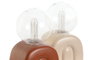 DKD Home Decor Decoración Luminosa Gres 10x8x16 Surtido de 2