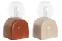 DKD Home Decor Decoración Luminosa Gres 10x8x16 Surtido de 2