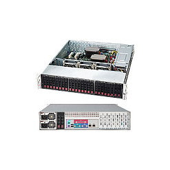 Supermicro CSE-216BE1C-R920LPB - Chasis de Rack 2U para servidores Intel/AMD con 24 bahías 2.5" SAS3/SATA3, fuente de alimentación 920W, color plata