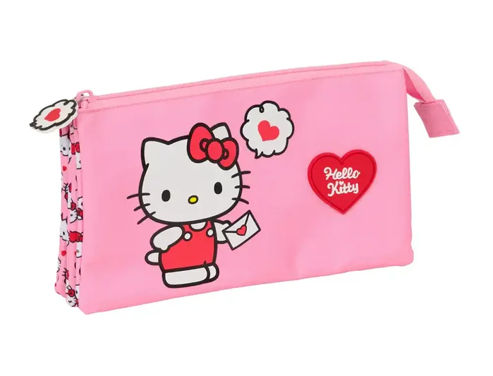 Safta Portatodo Triple Hello Kitty 22x12x3cm