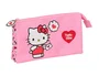 Safta Portatodo Triple Hello Kitty 22x12x3cm