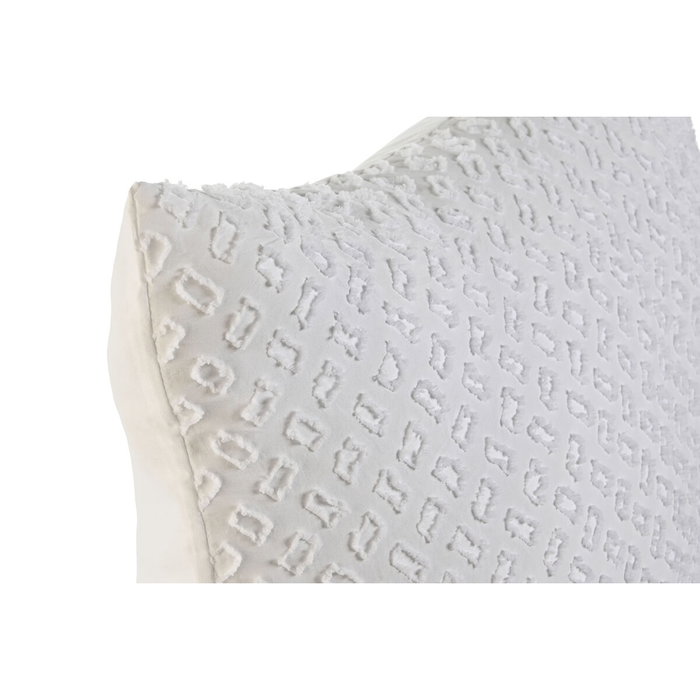 DKD Home Decor Cojín Blanco Bordado 60x60x60 cm