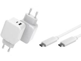 CoreParts Cargador 30W PD QC3.0 con Cable USB-C 1m