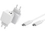 CoreParts Cargador 30W PD QC3.0 con Cable USB-C 1m