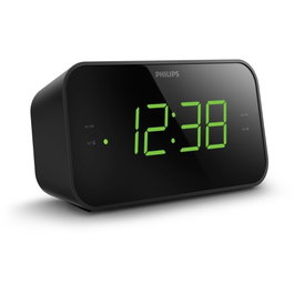 Philips TAR3306/12 Radiodespertador con Radio FM y Pantalla LED Negro